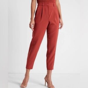 Express Super High Waisted Pleated Ankle Pants